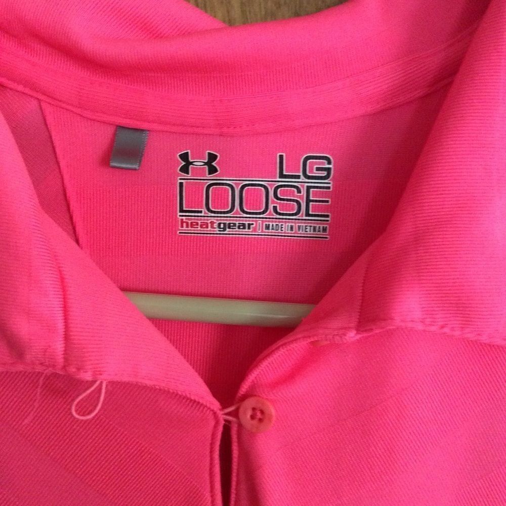 Under Armour HeatGear Athletic Shirt Pink SZ M - Picture 3 of 5